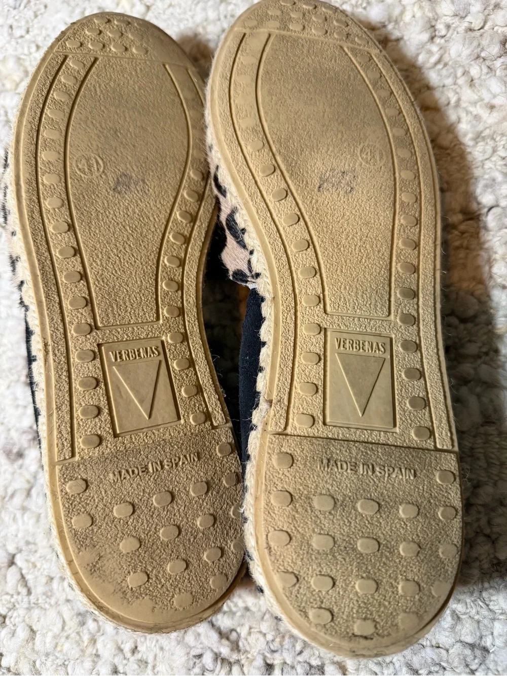 Verbenas Espadrille Flats - Black & Tan